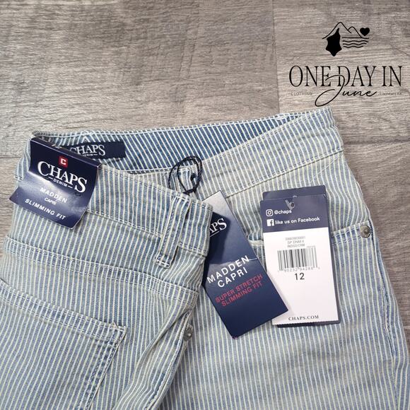Chaps Madden Capri Jeans Size 12 - Picture 2 of 6